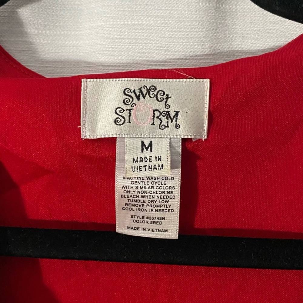 Red Rouched Dress - Picture 3 of 3